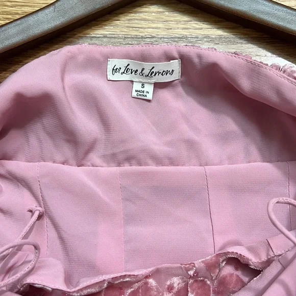 For Love Lemons Nikki Heart Burnout Cute Romantic Midi Dress size S - Picture 11 of 16